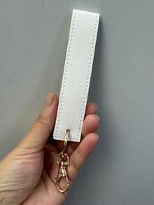 Customized Letter PU Leather Keychain, Personalized Wrist Strap Keychain, Wedding Party Favor, Car Keychain, Neutral Leather Keychain - Multicolor - View 11