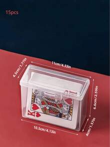 Plastic Card Storage Box Transparent Plastic Trading Card Storage Box Baseball Card Storage Box Soft Transparent Plastic Card Sleeves Top-Loading Card Slot Design Suitable For Graded Cards And Card Decks - Clear - View 10