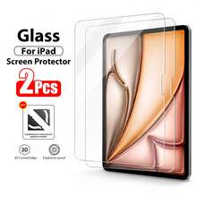 螢幕保護貼，相容於 iPad 5/6/7/8/9 代 10.2/10.5 吋、Air 1/2/3/4/5 代 10.9 吋、Mini 1/2/3/4/5/6 代、Pro 11 吋、9.7 吋（2015-2024-2025 型號，A16/10 代），鋼化玻璃，透明，相容於 iPad 系列，生日/送給家人和朋友的禮物，相容於 iPad 螢幕保護貼，相容於 iPad 配件，防水、防震、防刮 - 2個 - 查看 5