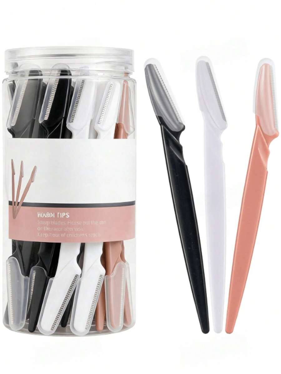 30/60pcs Set, Includes Eyebrow Trimmer, Exfoliating Facial Tool, Body Hair Trimmer And Women's Facial Set - Multicolor - View 1