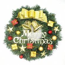 Christmas Decoration 30cm Christmas Wreath Artificial Flower Wreath Door Hanging Window Display Prop Christmas Decoration Tree Accessory - Multicolor - View 11