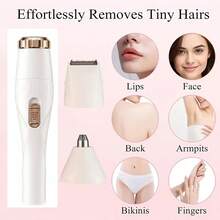 Electric Multi-Function Shaver 3-In-1 Eyebrow Trimmer Nose Hair Clipper Rechargeable Razor Body Armpit Hair Shaver Women's Epilator Razor Private Area Shaver Portable Gift Women's Gift Father Dad Gift - SRM-701 - View 7