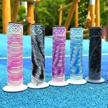 Universal Mountain Bike Handlebar Grips 13.5CM High Elasticity Comfortable Rubber Anti-Slip Shock-Absorbing Wear-Resistant Handlebar Covers For Scooter, Small Wheel Bike, Off-Road Bike, Outdoor Sports Cycling Parts - Multicolor - View 8