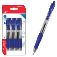Dam SET 12 RETRACTABLE PENS BLUE TIP 1.0 Mm - Blue 1pc - View 1