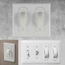 2pcs American Style Switch Panel Cover, Child Safety Wall Outlet Protector, No-Drill Installation Transparent Socket Guard, Protective Cover - Multicolor - View 4