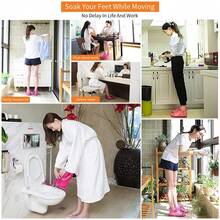 1 Pair Portable Foot Soak Basin With Heat Massage, Relieve Foot Fatigue And Relax - Multicolor - View 3