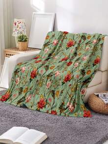 Soft And Comfortable Exquisite Printed Cute Animal Blanket, 2D Flat Printed Pattern Multi-Purpose Blanket For Sofa, Bed And More, Outdoor Camping Leisure Blanket, Suitable For Home, Picnic, Travel, All Seasons Comfort, Modern Style, Polyester, Machine Washable - Multicolor - View 2