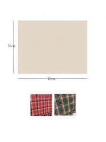 Vintage Plaid Oven Curtain, Burgundy Fabric Tie-Back With Ruffle Edge, Oil-Resistant Kitchen Layered Curtain, Stove, Cabinet And Small Window Decorative Cover, Country Farmhouse Christmas Kitchen Decor - Green - View 7