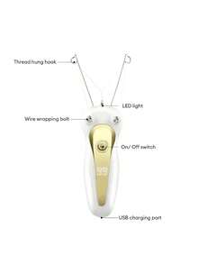 Women's Electric Facial Hair Remover Beauty Epilator Body Arm Cotton Thread Epilator With LCD Display - Multicolor - View 8