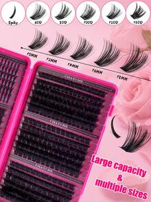 CMAYOME 600/684/708/720pcsDIY Eyelash Clusters, Baby Eyes, Anime Eyelashes, Enlarged Eyelashes For Both Eyes, Elongated Eye Tails, Suitable For Various Makeup Looks, Popular Eyelashes Small And Cheap, Suitable For Daily Use, Parties - DD - View 6