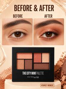 Maybelline New York Moment Mini Eyeshadow Palette (Sunset Moment) 6.1g, High Pigment, No Fallout, Semi-Matte Texture With Subtle Shimmer, Smooth Matte, Essential For Makeup Beginners - Sunset - View 9