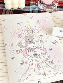 1/4Pcs Notebook, A5 Notebook, Planner, Diary, Notepad, Suitable For Daily Writing, Study Notes, Diary Writing, Stationery, Suitable For Students, Office Workers, Teachers, Planner, School, Office, Classroom, University, Desk, Home, Back To School, Suitable For Birthday Gift, Teacher's Day Gift, Christmas Gift, New Year Multi-Festival Gift - Multicolor - View 2