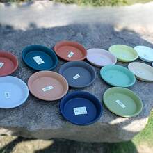1pc Plastic Round Flower Pot Tray Base Mat, Anti-Leakage, Random Color - Size 6 - View 5