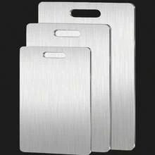 304 Stainless Steel Kitchen Cutting Board, Suitable For Cutting Meat, Fruit And Vegetables, Easy To Clean, Home Cooking - Silver - View 13