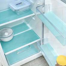 10 Pcs Blue EVA Refrigerator Shelf Liner, Washable And Easy To Clean, Suitable For Freezer Shelves, Cabinets, And Kitchen Protection Mats - 29*45 cm + 11.42*17.72 Inches - View 6
