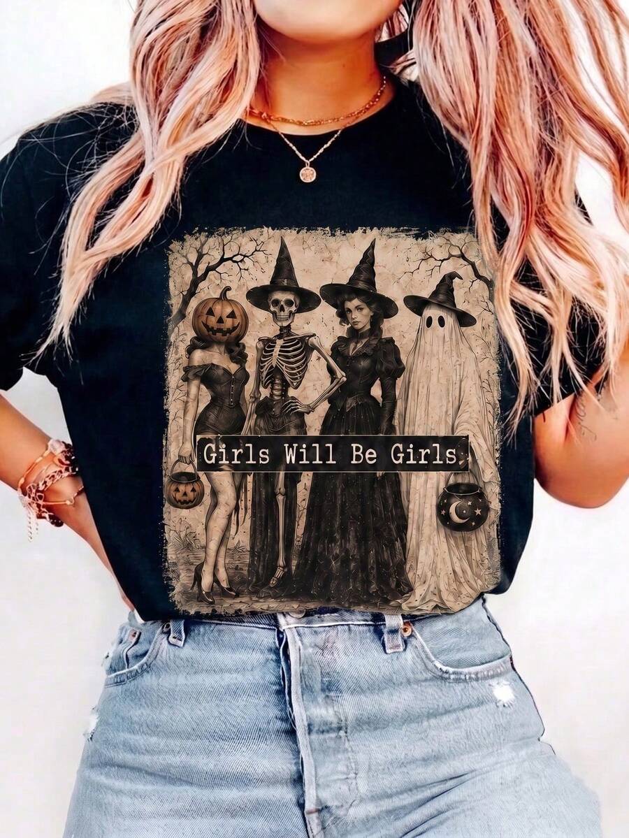 Women T-Shirts - Black - View 1