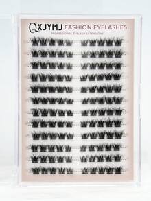 120 Natural 3D Fluffy Eyelash Clusters, D-Curl For Natural Volume, Naturally Enlarges Eyes, Suitable For Various Occasions Such As Christmas, Dates, And Travel. Segmented Eyelashes, False Eyelashes - D - View 8