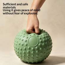 1 buah Bola Yoga Oval Bertekstur untuk Meredakan Tekanan Perut, Bola Latihan Anti Pecah untuk Memperbaiki Diastasis Recti, Bola Kebugaran dengan Titik Pijat Anti Selip untuk Latihan Inti Pemula dan Olahraga di Rumah - Bola yoga - View 6