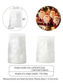 Resin Silicone Mold White Beard Santa Claus Silicone Candle Mold Creative Christmas Candle Making Tool, Perfect For Adding Warm Atmosphere To Holiday Parties And Gifts - Santa Claus Mold - View 10