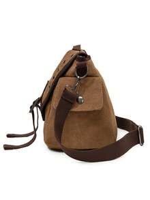 Versatile Flap Over Shoulder Crossbody Bag For Men - Multicolor - View 10