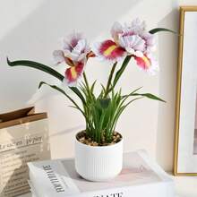 Pink (With Plastic Flower Pot),Suitable For Bedroom And Living Room Decoration - Pink (Plastic Flower Pot) - View 6