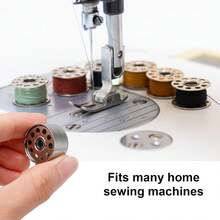 EDCUEBE7 5-10/20/30pcs Industrial Sewing Machine Bobbins With Hole Iron Spindle Core, Durable Aluminum Bobbins With Grooves, Clothing Machinery Sewing Accessories, Suitable For Bernina Brother Riccar Baby Lock Pfaff 1200 Sewing Machines #55623S #SA159#H12413002 (Random Scissor Color) - With Holes - View 6