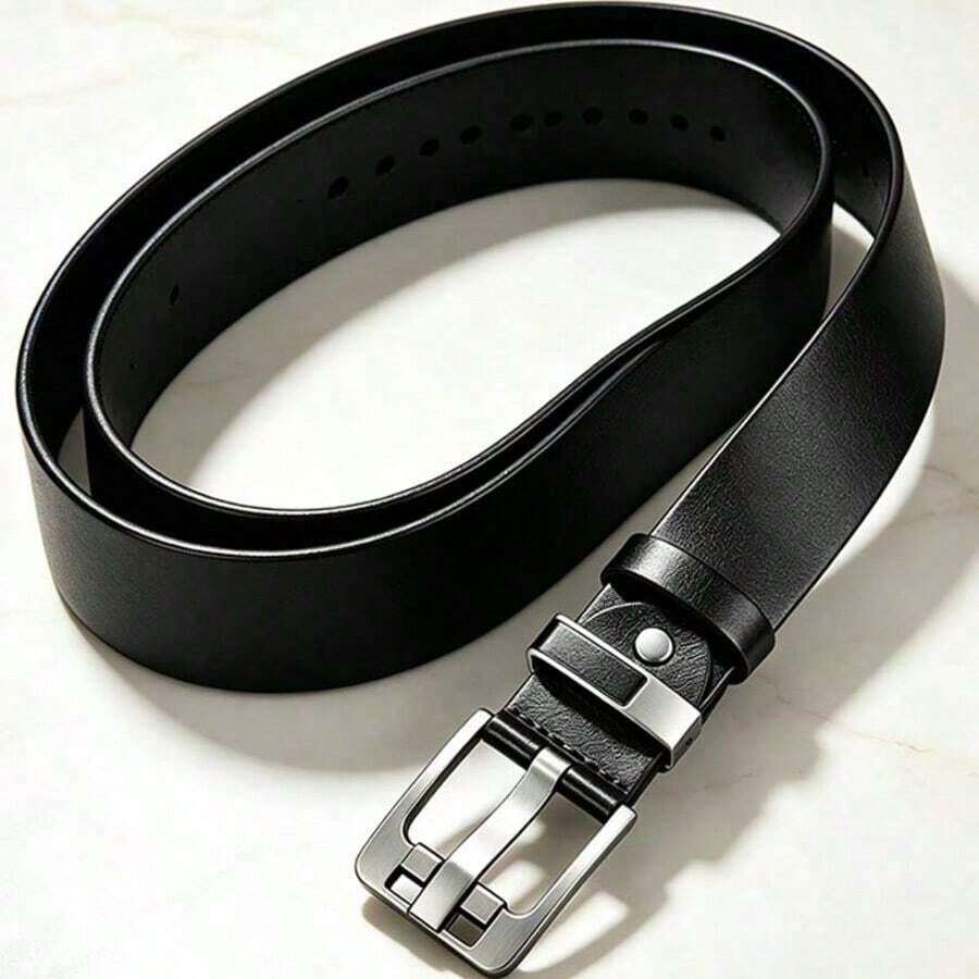 男士休閒皮革牛仔腰帶,經典工裝商務正式腰帶,配爪扣,簡約設計,四季皆宜,1件/2件 - 彩色 - 查看 1