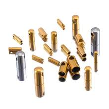 20Pcs Stainless Steel Leather Cord Chain Clasp Connectors, Leather Cord Pendant Connectors For DIY Necklace, Bracelet, Handmade Jewelry Accessories - DIY Accessories - View 7