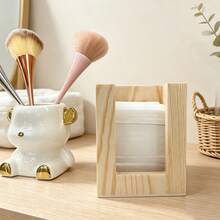 Nail Art Tool Cotton Pad Storage Box, Wooden Pull-Out Box, Memo Box, Personalized Desktop Storage Box - Multicolor - View 3