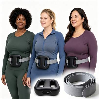 Daoteper Masajeador de fascia portátil, dispositivo inalámbrico de manos libres para tejido profundo, recuperación muscular relajante en espalda, cintura, piernas y brazos, diario, recargable, compacto, alivio muscular