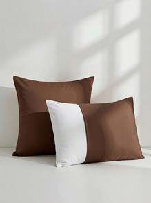 Veyra Day 1pc Coffee Pillowcase, Soft Polyester Pillow Sham, Smooth Breathable Polyester Bedding Pillow Protector Case With Envelope Closure (No Insert) - Coffee - View 5