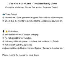 4K 30Hz USB-C To Adapter Cable, Compatible With Laptop, PC, Phone, TV, Monitor, Projector, Tablet - View 11