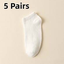 30/20/10/1 Pair Women's Short Socks: Candy Color, Lace Bow - Multicolor - View 6