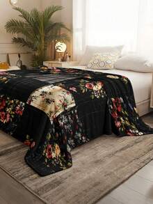 1pc Modern Minimalist Soft Comfortable Blanket, Animal Floral Pattern, Multi-Purpose Throw For Sofa, Bed And More, Outdoor Camping Leisure Blanket, Suitable For Home, Picnic, Travel, All Seasons Comfort, Gift Blanket For Family And Friends - Multicolor - View 5