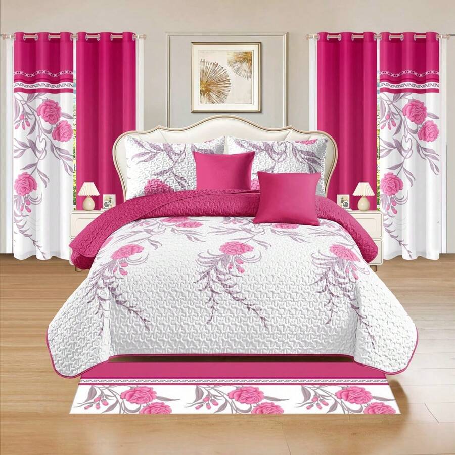 Comforter Sets - Hot Pink - View 1