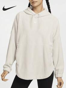Nike Authentic Autumn/Winter New Women's Fleece Hooded Minimalist Sports Sweatshirt FV8077-104 - FV8077-104 - View 1
