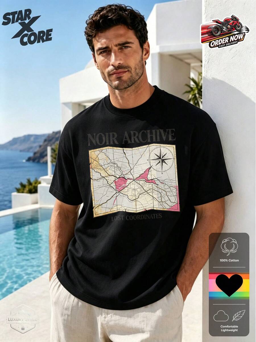 Men T-Shirts - Black - View 1