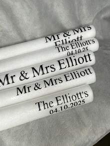 Personalized Glow Stick Stickers: Custom Wedding & Party Decals (Glow Sticks Not Included), Wedding Send-Off - Multicolor - View 10