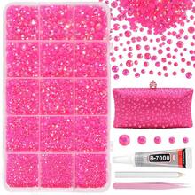 12000pcs Clear AB Rhinestones For Dazzling Kits, Dazzling Resin Gems 2/3/4/5/6mm For Handmade, Flat Back Rhinestones For Craft DIY Glassware - Multicolor - View 4