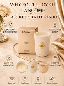 Lancôme Absolue Paris Scented Candle 7.5*9cm, Elegant Absolue Fragrance For Soothing And Calming, Creating A Warm Home Atmosphere, Perfect For Personal Use Or As A Gift - Scented Candle - View 5