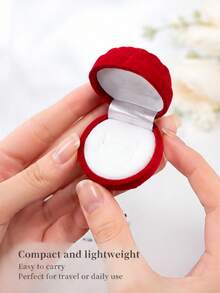 1pc Fashion Romantic 3D Rose Flower Ring Box, Exquisite Gift - Multicolor - View 3