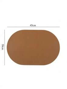 1/2/3 Pieces Set Non-Slip Heat-Resistant Placemats – Waterproof Faux Leather Table Mats For Kitchen & Dining – Home Essentials (Medium Thickness) - Multicolor - View 8