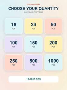 4cm Customized Square Stickers, Personalized Logo Labels For Small Business, Custom Text, Waterproof, Birthday, Packaging, Halloween, Christmas, Back To School, Baking, Colorful, Gifts For Her, Office, School, Home, Small Business Packaging - Multicolor - View 5