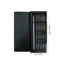 FILIAL MIN Set Obeng Kecil 24-in-1, [Sangat Tahan Lama] Obeng Torx Kecil Cocok Untuk Semua Bel Pintu Ring, Kit Alat Perbaikan Mini Magnetik Presisi, Cocok Untuk Jam Tangan, Laptop, Kacamata, Kamera, Obeng Hadiah untuk Pria - 24in1-hitam - View 2