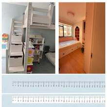 200cm Height Wall Sticker, Removable Self-Adhesive No Residue PC/PVC Material, Matte Writable Growth Chart, Crystal Decoration, Suitable For Nursery Bedroom Playroom Decor, Metric Home Height Tracker, Housewarming Gift - Multicolor - View 6