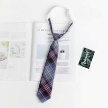 女士经典条纹 JK 制服校服领带，适合学生青年，英式格子，角色扮演派对领带尺寸 2.76 英寸配饰女士 - 多色 - 查看 28