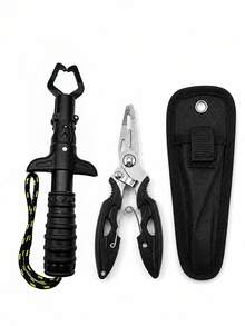 Professional Fishing Pliers & Hook Remover Set. Multi-Functional, Corrosion-Resistant & Lightweight. Essential For Ice, Fly & Saltwater Fishing. Features An Ergonomic, Non-Slip Design For Easy Hook Extraction,Fishing Equipment,Fishing Rod - Multicolor - View 11