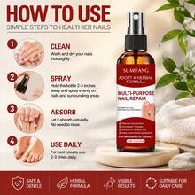 SUMIFANG 100ml Multi-Function Nail Serum, Natural Herbal Formula, Nourishes And Repairs Nails, Improves Nail Appearance, Suitable For Hands And Feet - 1PC - View 6