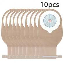 Bolsas de ostomía desechables (paquete de 10), no tejidas, no irritantes para la piel - tamaño universal 15-76 mm, bolsas fecales, seguras e impermeables - Ver 5