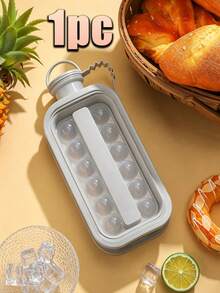 1pc Ice Ball Ice Maker Water Bottle With Lid, Portable Silicone Tray And Water Bottle 2-In-1, Multi-Cavity Mold, Tray, Ice Ball, Ice Maker, Ice Cube, Ice Bag, Ice Bucket, Suitable For Home Bar Party, Easy Release Ice Maker, Suitable For Drinks, Juice, Whiskey - Multicolor - View 10